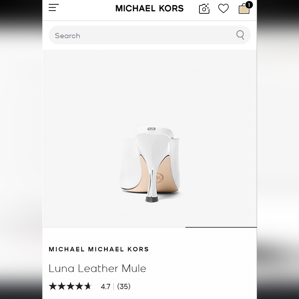 Michael Kors Cream Open-Toe Mules - Picture 7 of 7